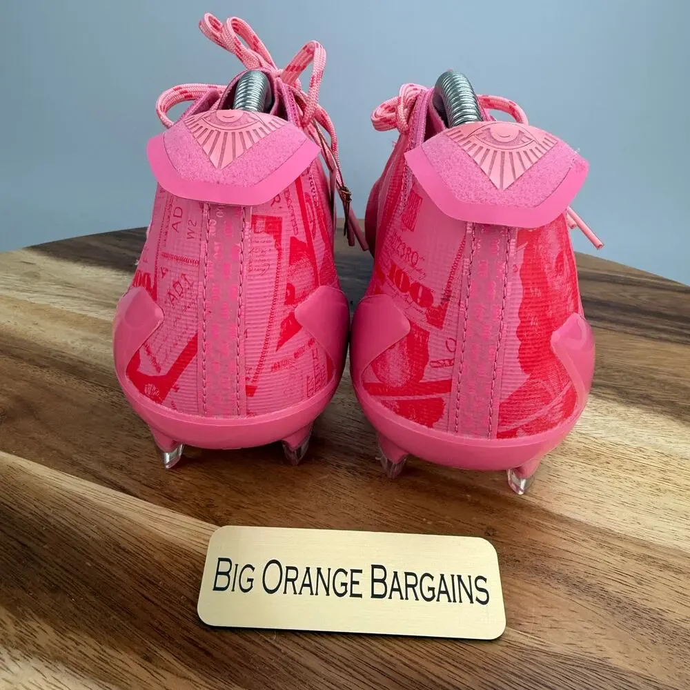 Adidas Adizero Electric II Currency Mens 10 Pink Money Football Cleats JQ3979